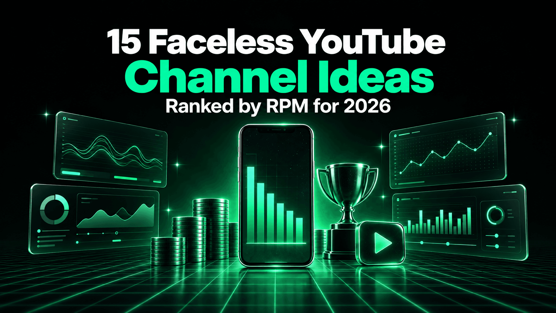 15 Faceless YouTube Channel Ideas Ranked by RPM (2026)