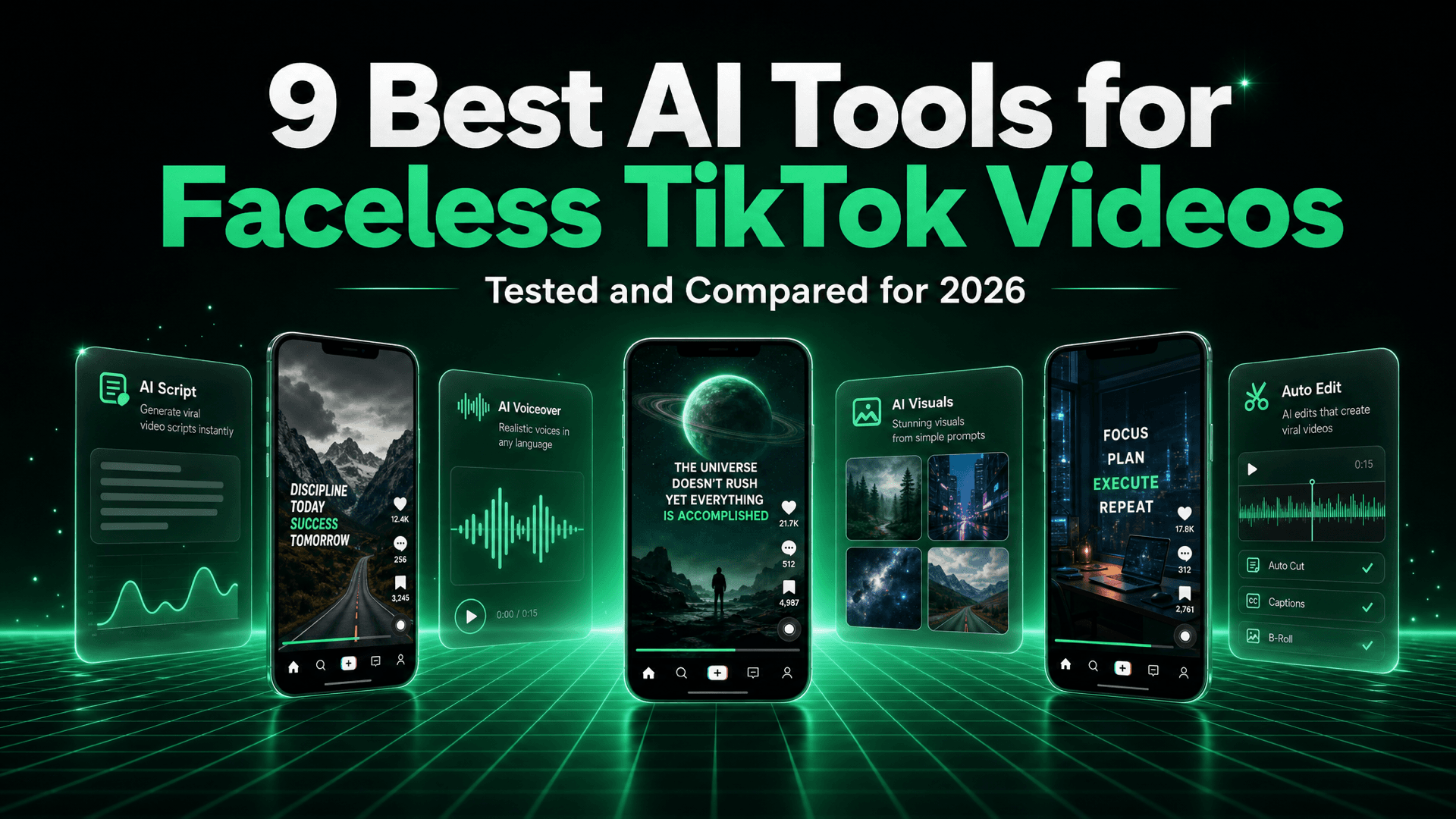 The 9 Best AI Tools for Faceless TikTok Videos in 2026