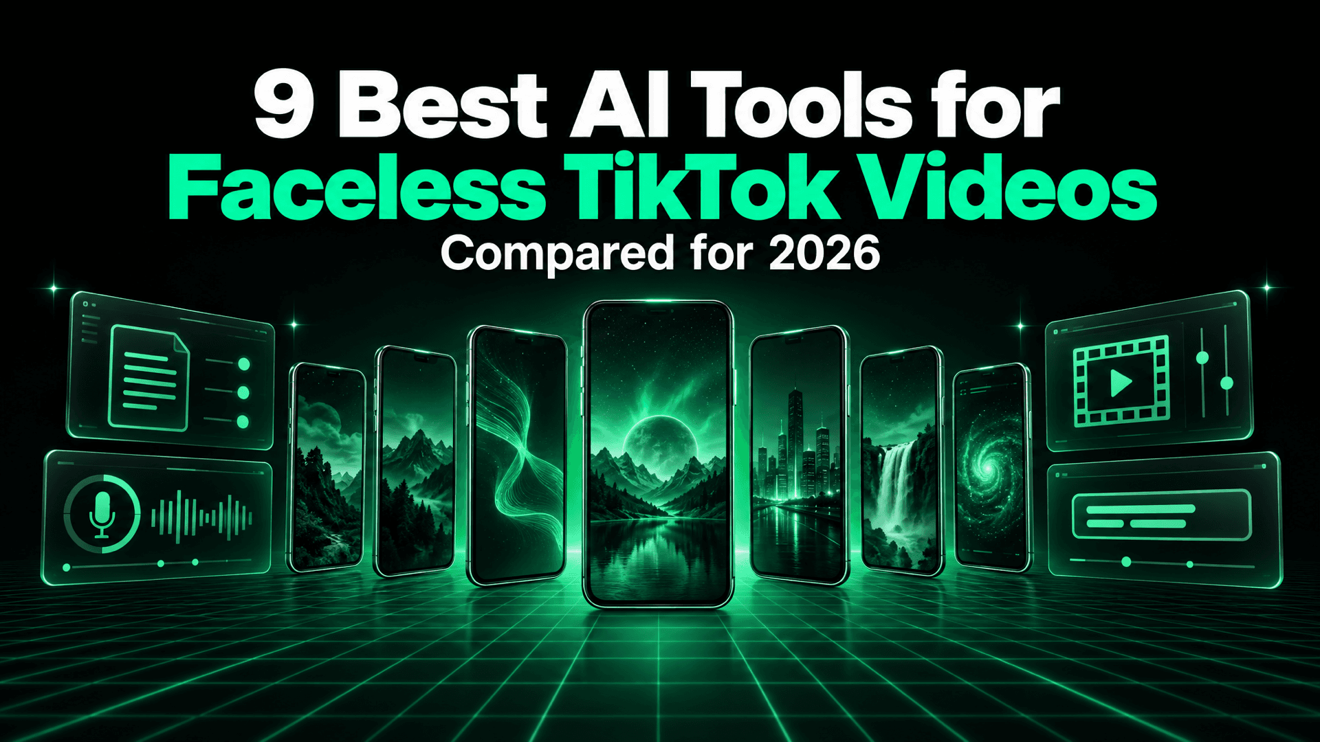 The 9 Best AI Tools for Faceless TikTok Videos in 2026