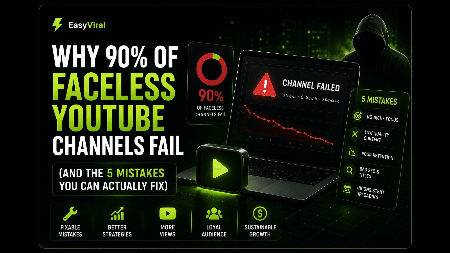 Why 90% of Faceless YouTube Channels Fail (And the 5 Mistakes You Can Actually Fix)