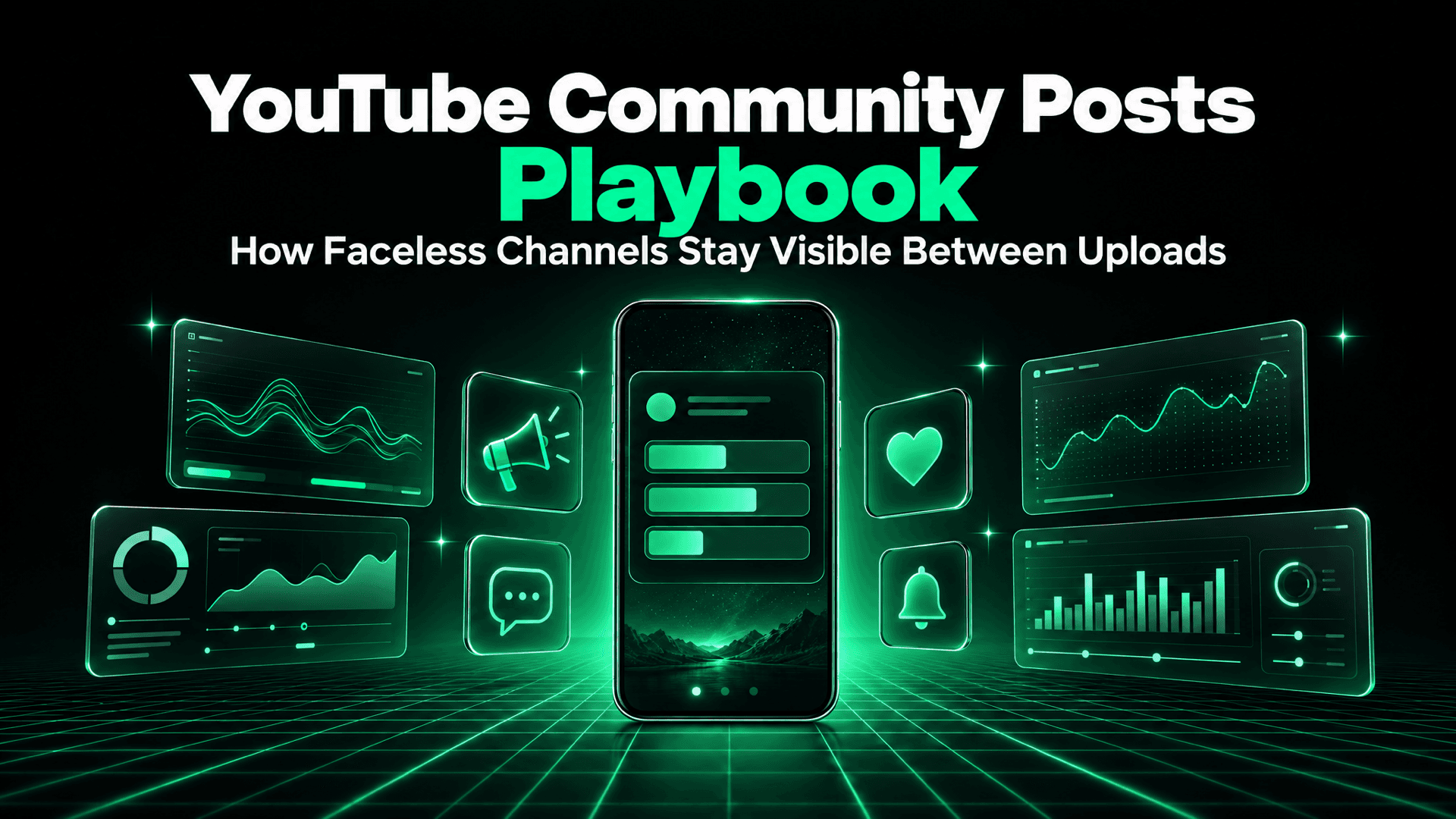 YouTube Community Posts Playbook: How Faceless Channels Stay Visible Between Uploads