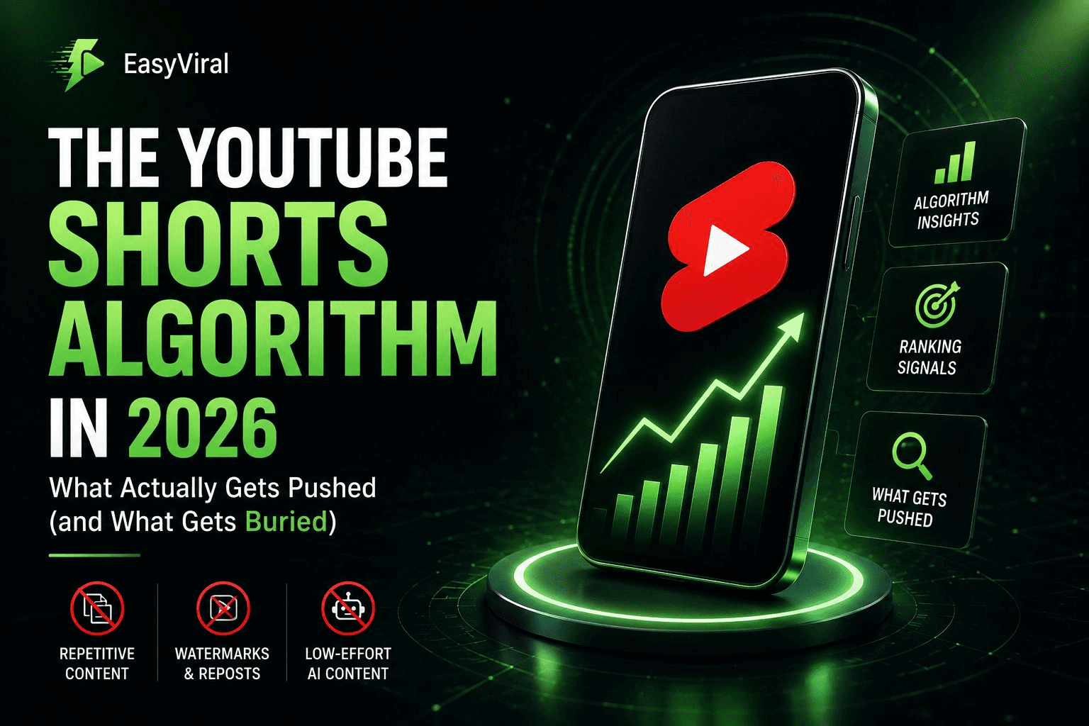 The YouTube Shorts Algorithm in 2026: What Actually Gets Pushed (and What Gets Buried)